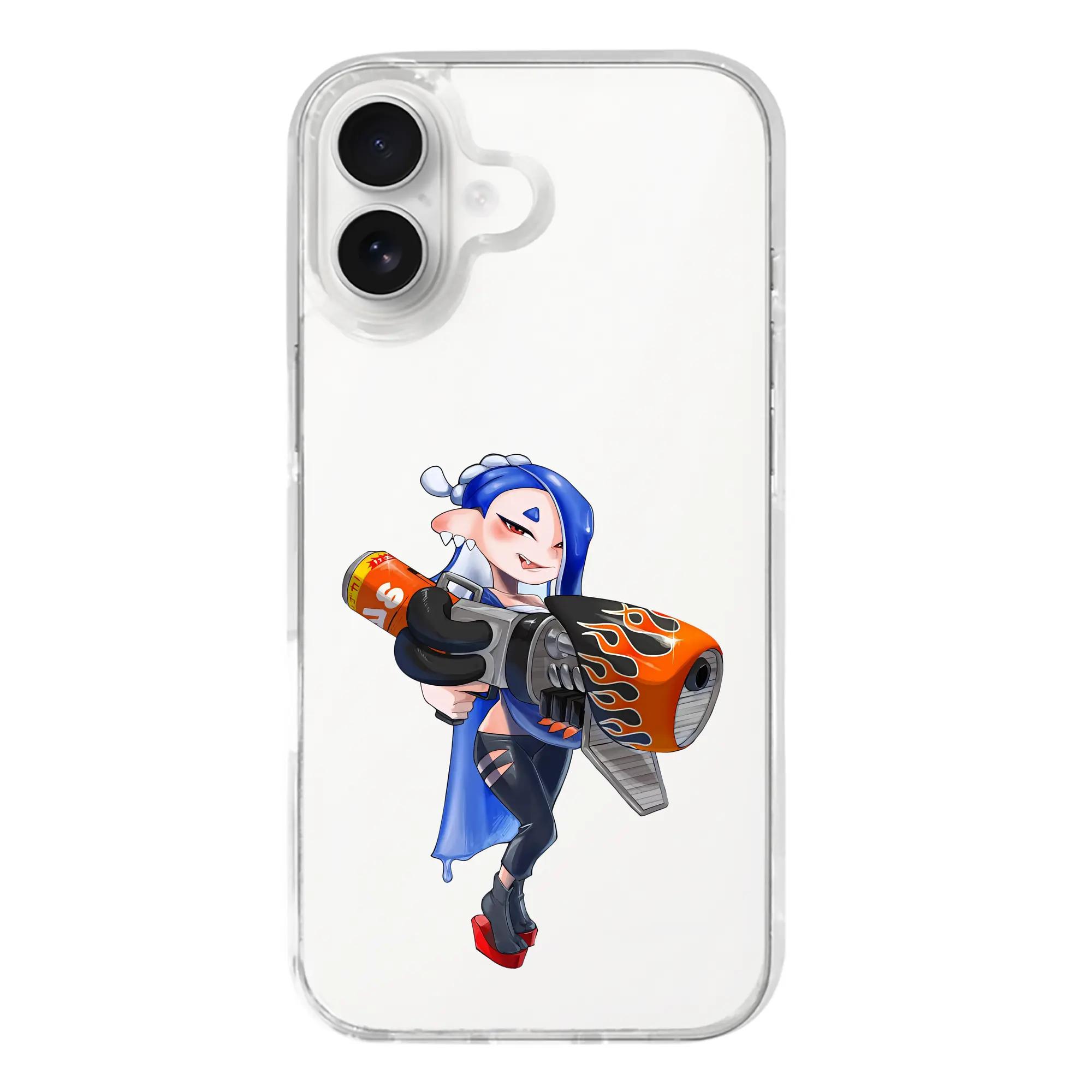 スプラトゥーン グッズ,フウカ - iPhone 17シリーズ 透明スマホケース – 薄型・耐衝撃・精密フィット保護カバー